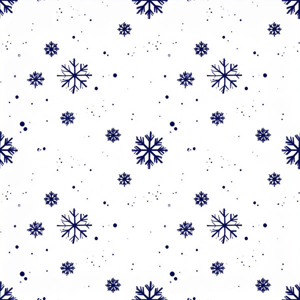 navy blue, white, snowflakes, winter, holiday, christmas, frozen, snow, geometric, modern, elegant, celestial, dots, scattered pattern, seasonal, cold weather, frost, icy, december, festive, winter wonderland, snow flakes, dark blue, crisp, clean design, wintery theme, december holiday