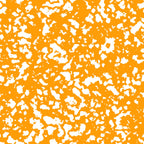 orange, white, grunge pattern, distressed texture, splatter design, abstract spots,, fabric panel, vintage style, weathered look, irregular shapes, textured background, craft fabric, sewing material, rustic aesthetic, worn appearance