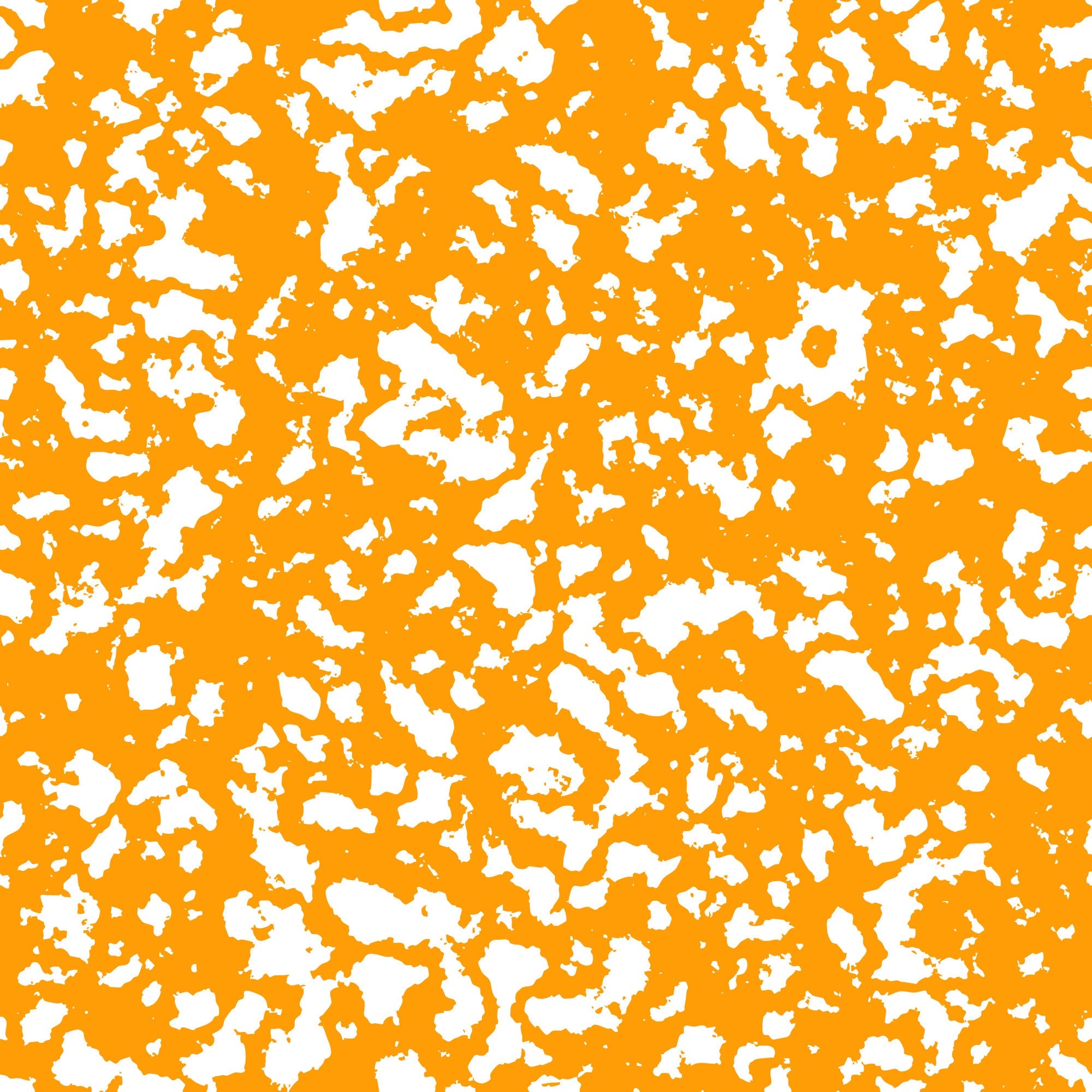 orange, white, grunge pattern, distressed texture, splatter design, abstract spots,, fabric panel, vintage style, weathered look, irregular shapes, textured background, craft fabric, sewing material, rustic aesthetic, worn appearance