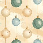 christmas ornaments, sage green, cream, beige, gold, vintage christmas, holiday, festive, baubles, decorative balls, whimsical, rustic, elegant, nostalgic, retro, distressed, watercolor, soft aesthetic, winter, seasonal, nursery, kids room, playroom, soft colors, muted tones, classic holiday, traditional christmas, celestial inspired, timeless design
