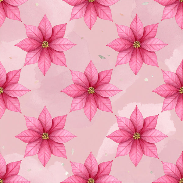 hot pink poinsettia, coral pink flowers, dusty pink background, floral pattern, poinsettia print, botanical, nature theme, elegant style, traditional christmas, holiday design, festive, winter flowers, christmas decor, romantic style, watercolor florals, soft pink, magenta petals, gold centers, spring florals, nursery decor, feminine style, whimsical design, decorative flowers, vintage floral, timeless pattern