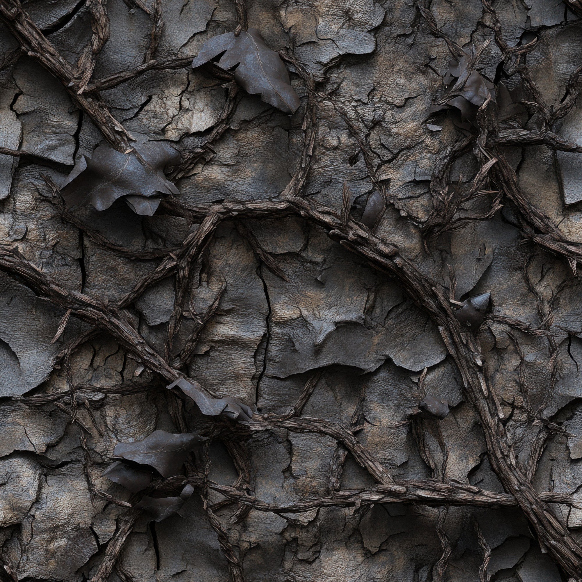 realistic camo, hunting pattern, camouflage design, brown tones, gray hues, earth colors, natural camouflage, outdoor theme, woodland pattern, military style, tactical design,, fabric panel, hunting motif, camouflage print, nature inspired, outdoor fabric, forest colors, hunting gear, tactical fabric