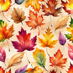 autumn leaves, fall foliage, watercolor leaves, maple leaves, oak leaves, seasonal, nature, botanical, orange, red, burgundy, deep red, golden yellow, amber, cream, beige, tan, purple, magenta, wine red, leaf pattern, leaf design, whimsical, artistic, hand-painted, autumn colors, fall colors, harvest theme, thanksgiving, seasonal decor