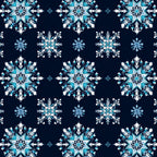 navy blue, turquoise, cyan, white, icy blue, snowflake, geometric, winter, holiday, christmas, frozen, crystalline, symmetrical, elegant, modern, sparkle, icicle, frost, celestial, decorative, ornamental, six-pointed star, intricate, delicate, festive, seasonal, cool tones, jewel tones, nursery, kids room