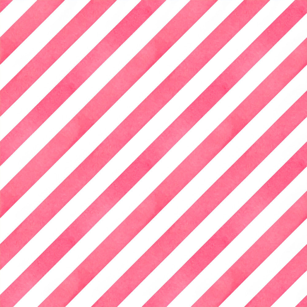 hot pink, coral pink, bright pink, white, diagonal stripes, striped pattern, geometric pattern, modern style, contemporary design, bold stripes, candy stripe, playroom, nursery, kids room, baby room, girl's room, cheerful, vibrant, fun pattern, simple stripes, classic stripes, summer, bright and bold, feminine, playful, casual style