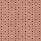 dusty rose, blush pink, coral pink, red hearts, heart pattern, polka dots, small dots, romantic, love theme, valentine's day, sweet, cute, girly, feminine, modern, traditional, nursery, baby girl, toddler, kids room, playroom, shower gift, love, affection, hearts and dots, repeating pattern, geometric hearts, classic design, timeless, decorative