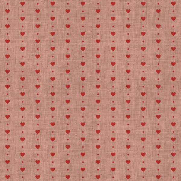 dusty rose, blush pink, coral pink, red hearts, heart pattern, polka dots, small dots, romantic, love theme, valentine's day, sweet, cute, girly, feminine, modern, traditional, nursery, baby girl, toddler, kids room, playroom, shower gift, love, affection, hearts and dots, repeating pattern, geometric hearts, classic design, timeless, decorative