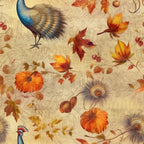 autumn leaves, burnt orange, cream, fall colors, floral, gerbera daisy, gold, golden yellow, maple leaves, nature, peacock, red-orange, rustic, terra cotta, traditional, vintage, whimsical, woodland, bronze berries, botanical, decorative birds, elegant, fall foliage, feathered, harvest, ornamental, painterly, seasonal, warm tones