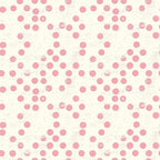 pink, cream, polka dots, vintage style, distressed texture, scattered dots, repeating pattern,, fabric panel, soft pink, ivory background, circular motifs, weathered finish, feminine design, retro aesthetic, cotton fabric, crafting material, sewing fabric, shabby chic, pastel colors