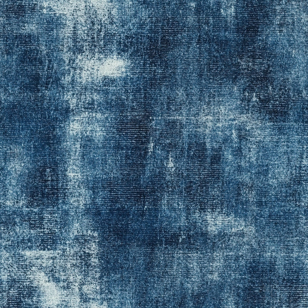navy blue, denim blue, light blue, distressed texture, faded appearance, weathered look, vintage wash, cotton fabric, quilting panel, mottled pattern, worn denim, rustic style, casual fabric, blue tones, textured surface, fabric panel, western theme, aged denim, distressed denim, cotton quilting