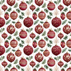 burgundy, wine red, gold, cream, forest green, ornaments, baubles, christmas, holiday, festive, elegant, traditional, vintage, floral, botanical, evergreen branches, pine needles, seasonal, winter, luxury, decorative, sophisticated, timeless, celebration, formal, opulent, damask, nature-inspired