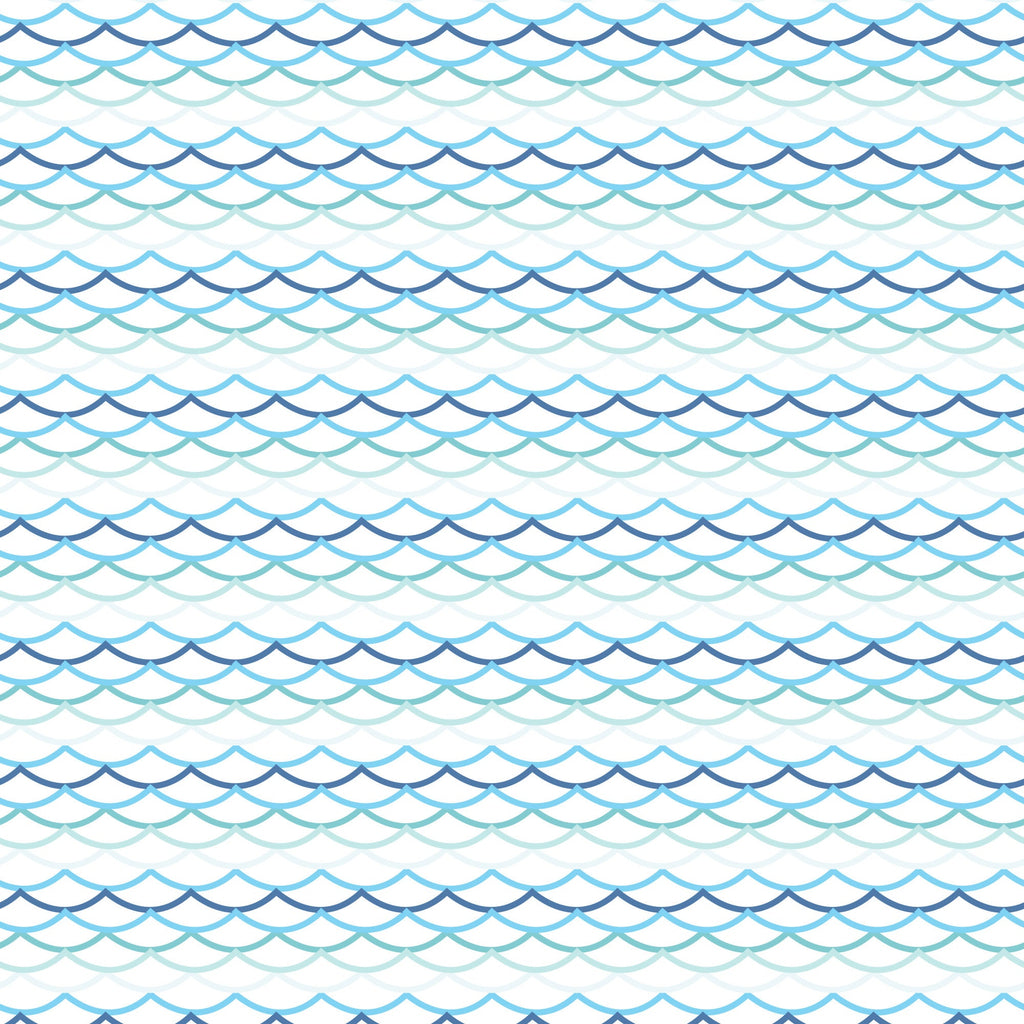 navy blue, light blue, teal, aqua, white, wave pattern, ocean waves, nautical design, sea motif, repeating waves, horizontal stripes, water pattern, marine theme, coastal design,, fabric panel, beach vibes, flowing waves, layered waves, maritime pattern