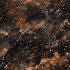 brown, black, rust, copper, white, painted, galaxy, space, stars, celestial, nebula, cosmic, abstract, brushstrokes, artistic,, fabric panel, universe, astronomy, swirling patterns