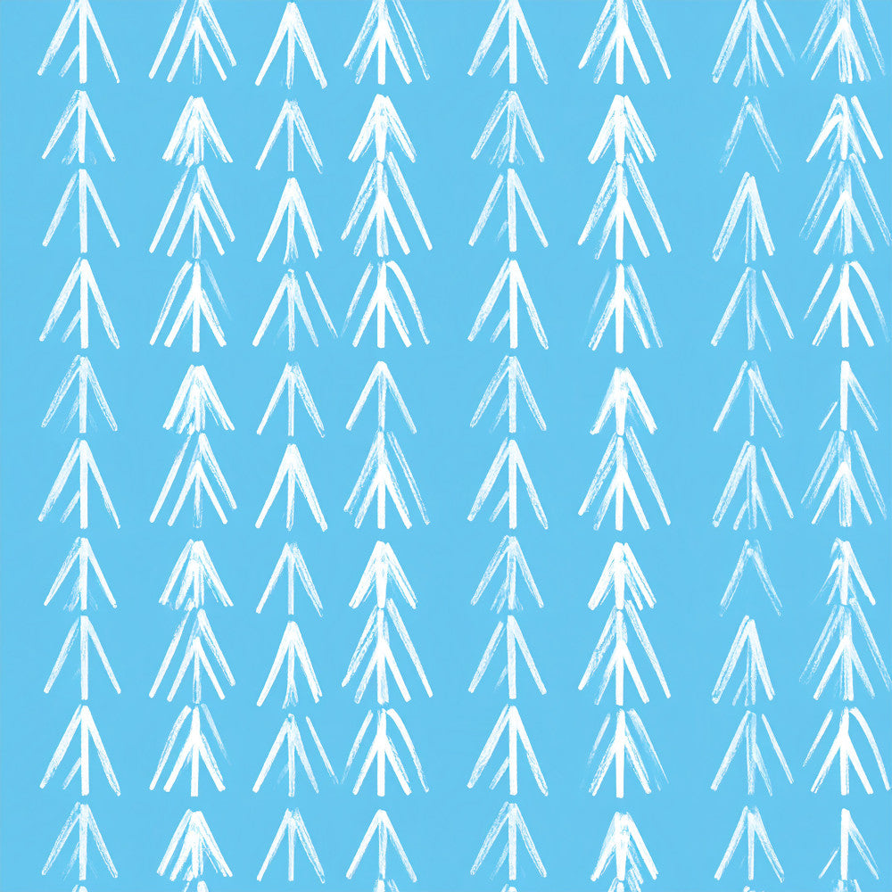 sky blue, white, geometric, arrows, triangular, modern, minimalist, scandinavian, winter, forest, trees, nature, nursery, playroom, kids room, baby room, celestial, abstract, contemporary, simple, clean lines, boho, woodland, cabin, rustic modern, neutral palette, monochromatic, boy nursery, gender neutral, cozy