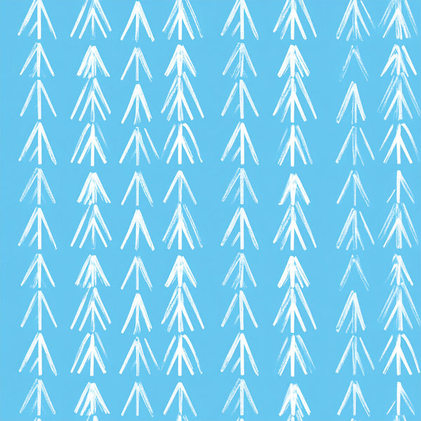 sky blue, white, geometric, arrows, triangular, modern, minimalist, scandinavian, winter, forest, trees, nature, nursery, playroom, kids room, baby room, celestial, abstract, contemporary, simple, clean lines, boho, woodland, cabin, rustic modern, neutral palette, monochromatic, boy nursery, gender neutral, cozy