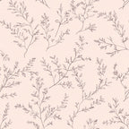 blush pink, taupe, botanical, delicate branches, line drawing, minimalist floral, nature, organic, elegant, modern, botanical illustration, wildflowers, seeds, small flowers, spring, soft, peaceful, nursery, baby, gender neutral, bohemian, rustic, vintage, natural elements, line art, sketch style, calming, gentle