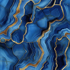 royal blue, navy blue, gold, metallic gold, agate pattern, geode design, marbled texture, flowing lines, organic shapes, mineral pattern, luxurious, elegant,, fabric panel, geological, natural stone, swirled design, crystalline, precious stone, modern abstract