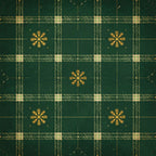 forest green, gold, cream, plaid, tartan, snowflake, geometric, holiday, christmas, winter, traditional, elegant, festive, seasonal, luxe, metallic gold, woven pattern, classic, sophisticated, home decor, decorative, cold weather, wintery, timeless, neutral accents, rich colors, formal, upscale