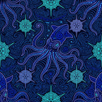 navy blue, cyan blue, electric blue, neon turquoise, deep blue, glowing blue, cosmic blue, abstract, geometric, psychedelic, mandala, celestial, starburst, snowflake, intricate, modern, bohemian, mystical, sci-fi, futuristic, neon, glow-in-the-dark aesthetic, symmetrical, ornate, intricate patterns, trippy, space-themed, winter, crystalline, geometric florals