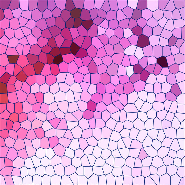 pink, magenta, fuchsia, lavender, burgundy, maroon, mosaic pattern, stained glass, geometric shapes, polygonal design, irregular cells, honeycomb texture, gradient effect, ombre shading,, fabric panel, love theme, romantic colors, modern art style, contemporary design