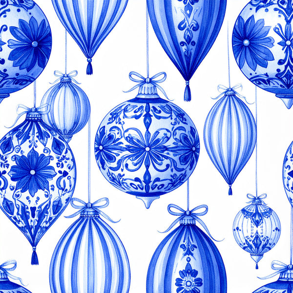 royal blue, cobalt blue, white, blue and white, floral, ornamental, damask, baroque, elegant, traditional, vintage, decorative, flowers, botanical, delft blue, porcelain inspired, sophisticated, classic, ornate, geometric florals, symmetrical, formal, timeless, holiday, winter, christmas, celestial, heirloom, decorative arts, intricate patterns
