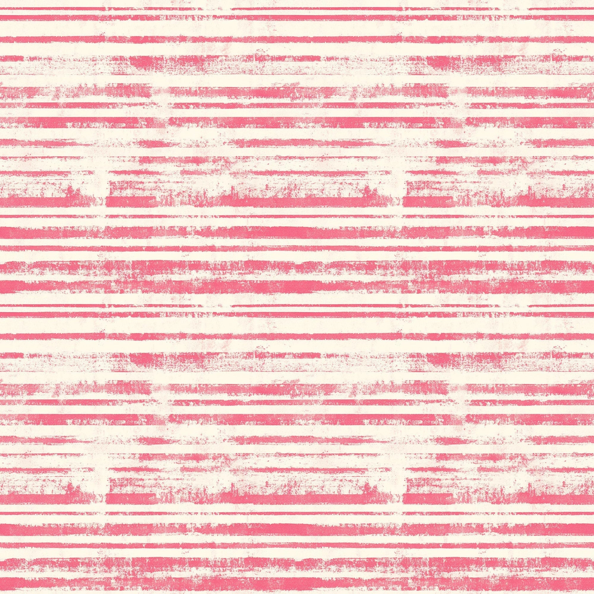 pink, cream, white, distressed stripes, horizontal stripes, vintage style, weathered texture, grunge effect, faded appearance, quilting cotton, fabric panel, shabby chic, worn look, rustic stripes, antique finish, cotton fabric, crafting material, aged pattern