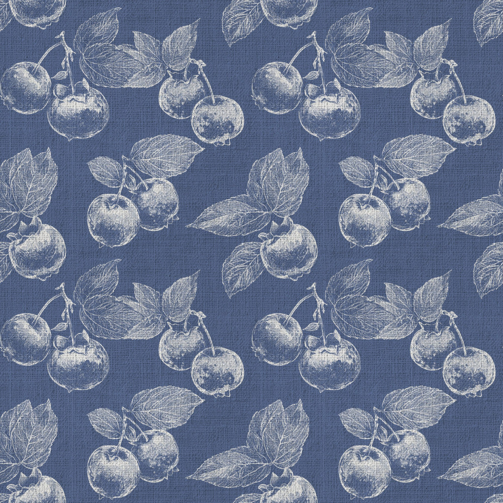 navy blue, cream, white, botanical, berries, fruit, nature, vintage, traditional, elegant, botanical print, blueberries, leaves, branches, sketch style, engraved, classic, timeless, garden, orchard, farmhouse, rustic elegant, natural, botanical illustration, detailed linework, blue and white, monochromatic, heirloom, cottagecore, home decor
