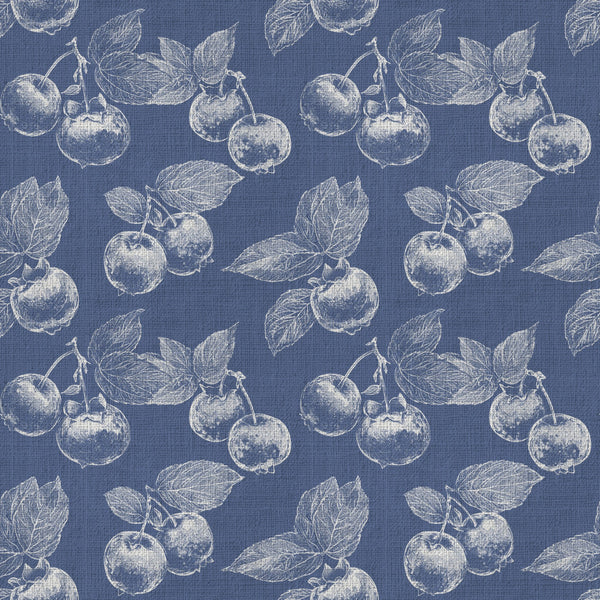 navy blue, cream, white, botanical, berries, fruit, nature, vintage, traditional, elegant, botanical print, blueberries, leaves, branches, sketch style, engraved, classic, timeless, garden, orchard, farmhouse, rustic elegant, natural, botanical illustration, detailed linework, blue and white, monochromatic, heirloom, cottagecore, home decor