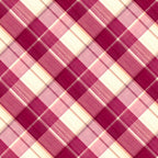 burgundy, wine red, mauve, blush pink, cream, ivory, plaid, tartan, checked, geometric, diagonal stripes, traditional, classic, elegant, sophisticated, modern, contemporary, textured, woven effect, coordinate fabric, home decor, sewing projects, coordinating prints, coordinate collection, structured pattern, symmetrical design, formal, refined