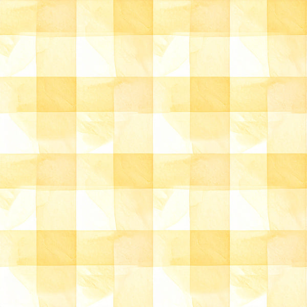 cream, pale yellow, butter yellow, soft yellow, light yellow, golden yellow, white, pastel yellow, checkered, gingham, checked pattern, geometric, classic gingham, traditional plaid, farmhouse, vintage, cottage core, rustic, neutral, simple geometric, woven pattern, kitchen, baby nursery, nursery decor, kids room, traditional style, timeless pattern