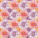 purple dahlia, lavender floral, coral pink, peachy orange, blush pink, cream, pastel flowers, floral pattern, nature, botanical, dahlia flowers, spring, summer, garden flowers, romantic, elegant, whimsical, feminine, colorful blooms, multi-colored flowers, soft colors, watercolor style, nursery, baby girl, home decor, traditional floral, flower petals, full bloom