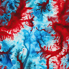 patriotic, tie-dye, red, white, blue, swirled pattern, marbled effect, flowing design, abstract, vibrant colors,, fabric panel, americana theme, fluid patterns, color bleeding, organic swirls, dynamic movement, textile art