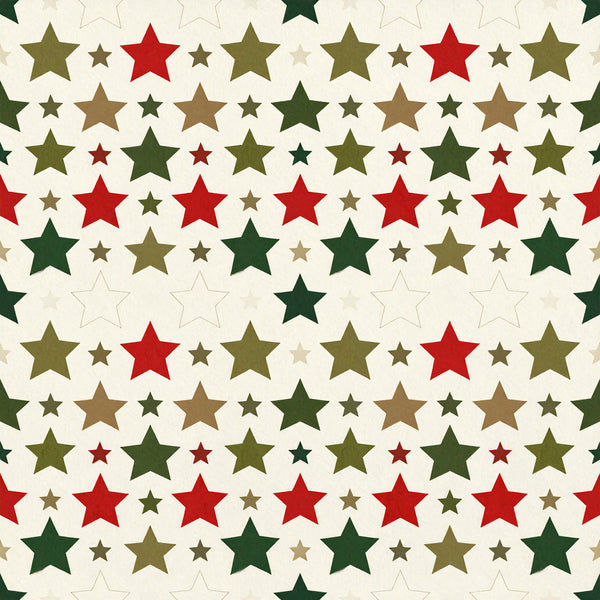 red stars, forest green, olive green, tan, cream, beige, star pattern, geometric, patriotic, christmas, holiday, festive, traditional, classic, vintage, nursery, kids room, playroom, baby, children, celestial, americana, multi-color, seasonal, winter, decorative stars, festive theme