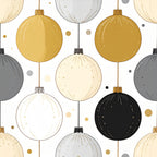 gold ornaments, cream ornaments, black ornaments, silver ornaments, gray ornaments, champagne, metallic accents, christmas, holiday, baubles, spheres, elegant, festive, modern, whimsical, sophisticated, gold metallic, neutral tones, winter, celebration, decorative balls, luxury style, party theme, new year's, formal occasion, neutral palette, shimmering details, classic holiday