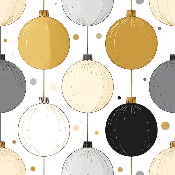 gold ornaments, cream ornaments, black ornaments, silver ornaments, gray ornaments, champagne, metallic accents, christmas, holiday, baubles, spheres, elegant, festive, modern, whimsical, sophisticated, gold metallic, neutral tones, winter, celebration, decorative balls, luxury style, party theme, new year's, formal occasion, neutral palette, shimmering details, classic holiday