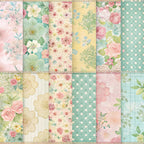 spring florals, patchwork strips,, fabric panel, pastel pink, mint green, soft yellow, cream white, rose patterns, floral motifs, polka dots, vintage flowers, cottage core, feminine design, botanical prints, delicate blooms, shabby chic, romantic style, coordinated fabrics, strip piecing