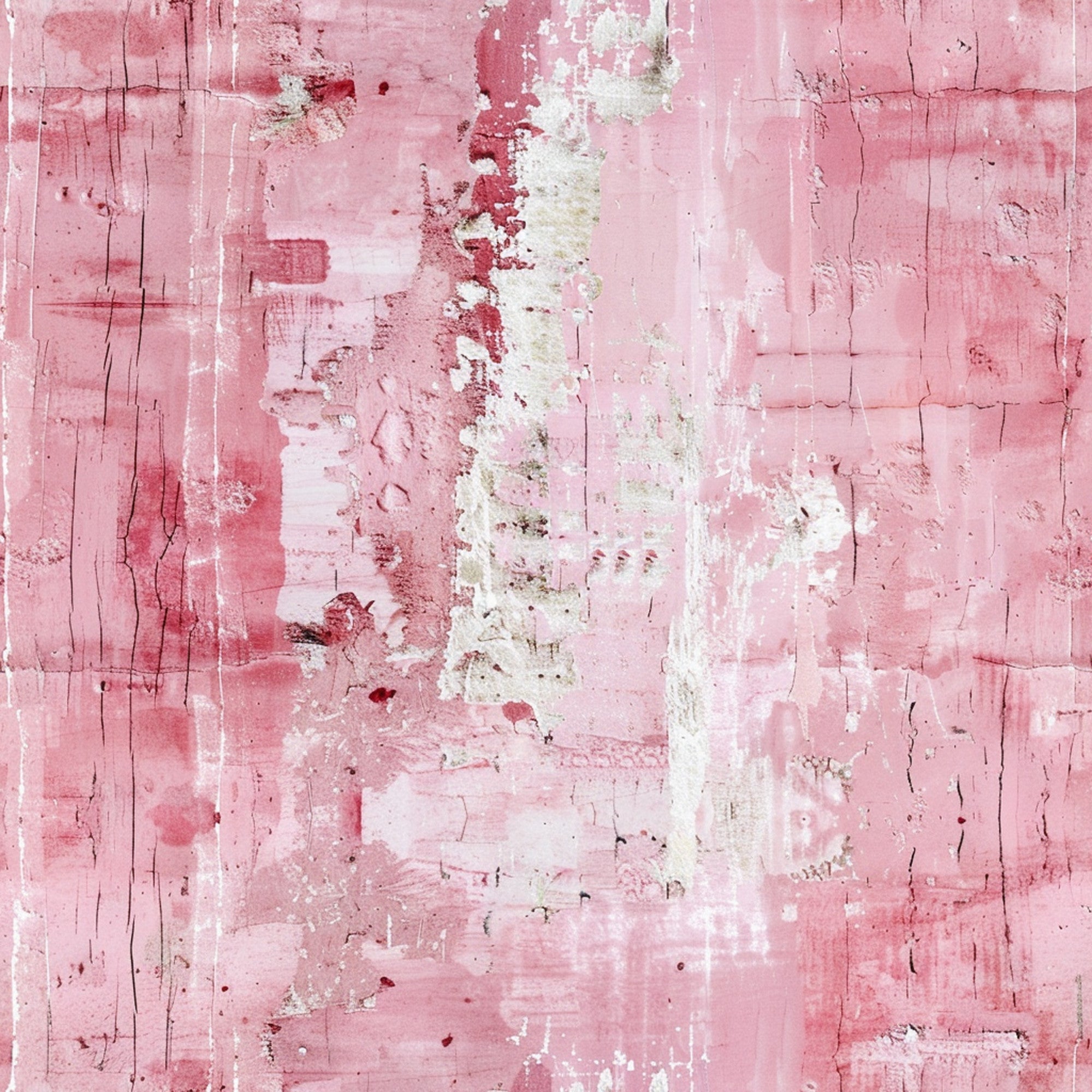 pink blush, coral pink, white, cream, grunge pattern, distressed texture, weathered surface, peeling paint, cracked finish, vintage worn, shabby chic, abstract design, layered texture,, fabric panel, soft pastels, rustic charm, aged appearance, artistic backdrop, cotton fabric