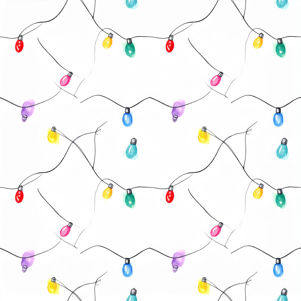 string lights, colorful bulbs, holiday lights, festive, whimsical, red, yellow, pink, purple, blue, turquoise, green, bright colors, multicolor, playroom, kids room, nursery, christmas, winter, celebration, decorative lights, cheerful, fun, children's design, seasonal decor, party theme, vibrant, cheerful design