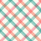 coral pink, dusty rose, teal, turquoise, cream, soft gray, taupe, pastel, geometric, diamond pattern, argyle, modern, contemporary, playroom, nursery, kids room, baby shower, soft colors, soothing, calming, woven texture, plaid-inspired, diagonal stripes, color blocking, gender neutral, spring, summer