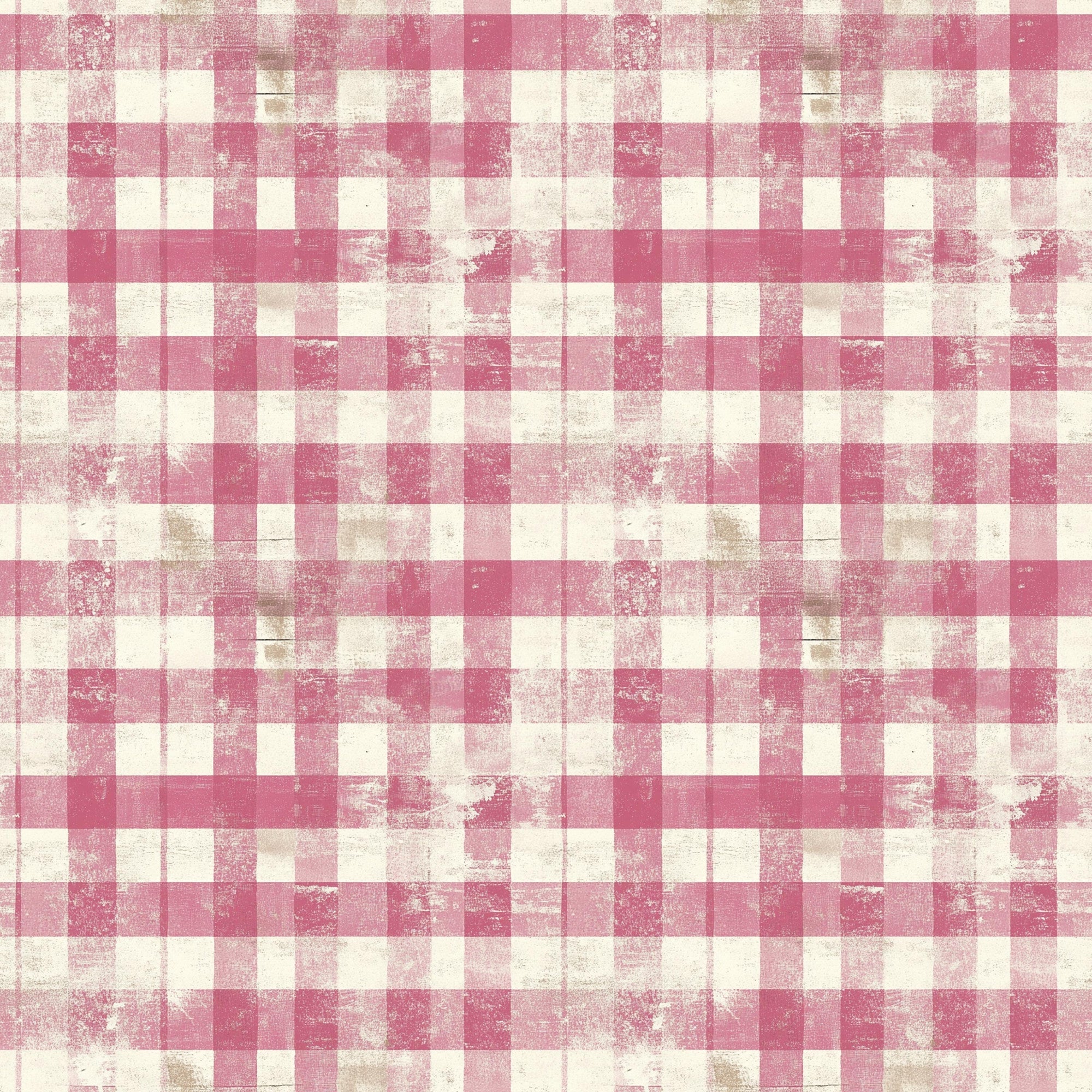 vintage pink, dusty rose, cream, ivory, distressed gingham, checkered pattern, weathered texture, shabby chic, faded plaid,, fabric panel, rustic style, worn appearance, soft pink tones, cottage core, antique finish, textile design, crafting material, patchwork suitable