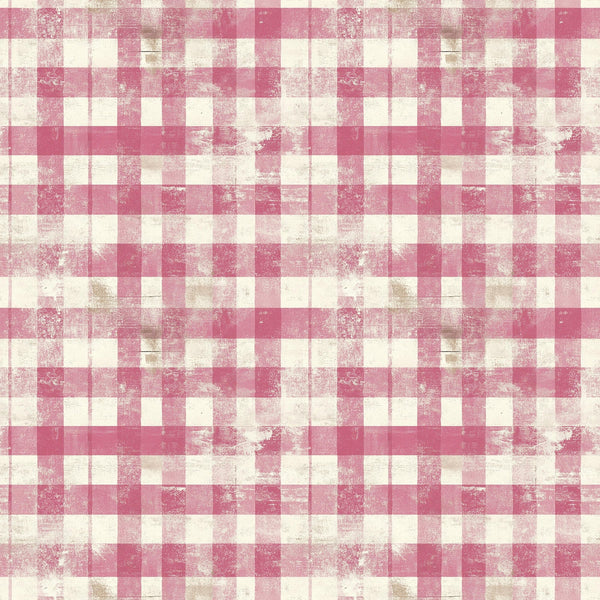 vintage pink, dusty rose, cream, ivory, distressed gingham, checkered pattern, weathered texture, shabby chic, faded plaid,, fabric panel, rustic style, worn appearance, soft pink tones, cottage core, antique finish, textile design, crafting material, patchwork suitable