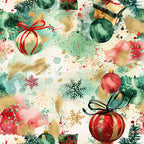 forest green, sage green, cream, gold, red, dusty rose, blush pink, watercolor, abstract, holiday, christmas, ornaments, snowflakes, festive, elegant, whimsical, modern, winter, sparkle, glitter, gift wrapped, pine branches, evergreen, traditional, sophisticated, celebration, seasonal, home decor, decorative