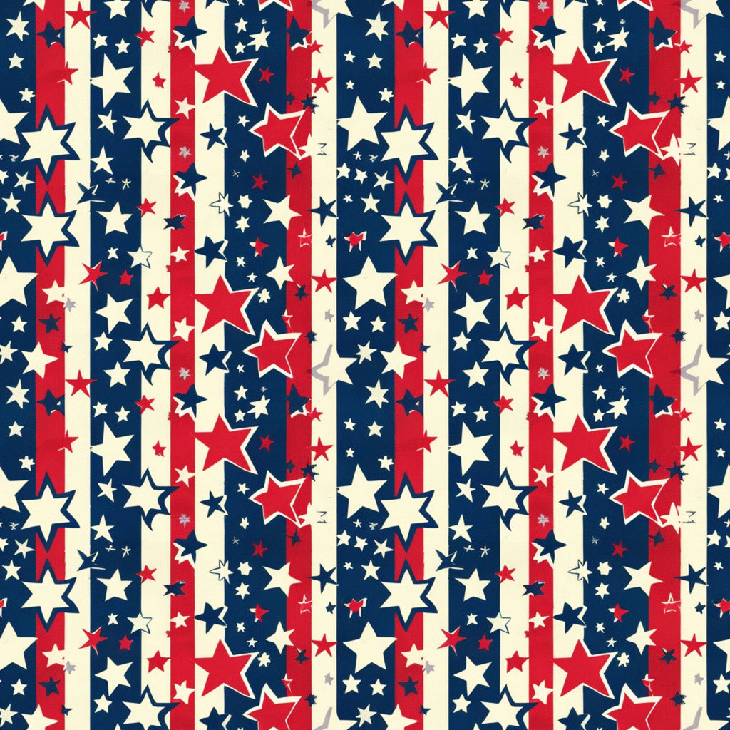 patriotic fabric, red white blue, navy blue, cream, stars pattern, stripes design, independence day, fourth of july,, fabric panel, americana theme, star motifs, vintage style, distressed look, cotton fabric, holiday fabric, festive pattern, geometric stars, patriotic colors, summer fabric