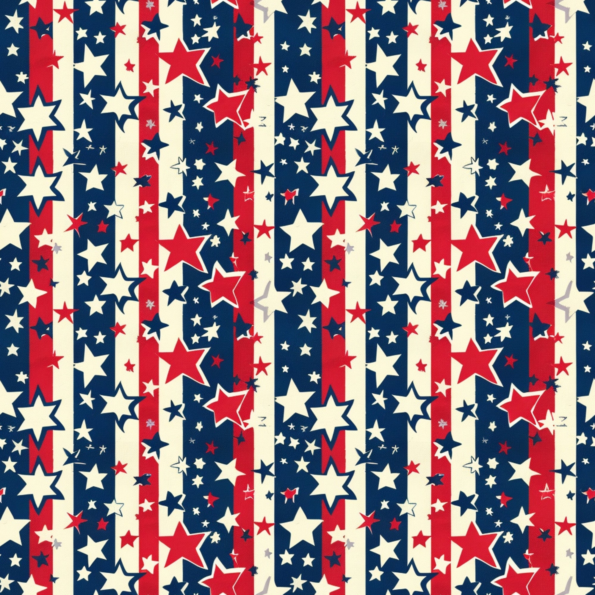patriotic fabric, red white blue, navy blue, cream, stars pattern, stripes design, independence day, fourth of july,, fabric panel, americana theme, star motifs, vintage style, distressed look, cotton fabric, holiday fabric, festive pattern, geometric stars, patriotic colors, summer fabric