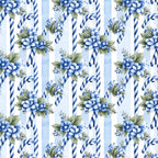 navy blue, white, light blue, blue and white striped, floral, flowers, botanical, delicate florals, vintage, traditional, elegant, cottage core, classic, blue flowers, green leaves, foliage, nature-inspired, feminine, timeless, spring, summer, nursery, baby shower, kids room, playroom, sweet, romantic, charming, decorative stripes, twisted rope pattern