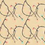 cream, beige, coral pink, blush pink, navy blue, mint green, turquoise, gray, whimsical, modern, festive, holiday lights, string lights, decorative bulbs, abstract, playful, cheerful, nursery, kids room, playroom, baby shower, winter holiday, christmas, magical, enchanted, retro, vintage inspired, contemporary, whimsy