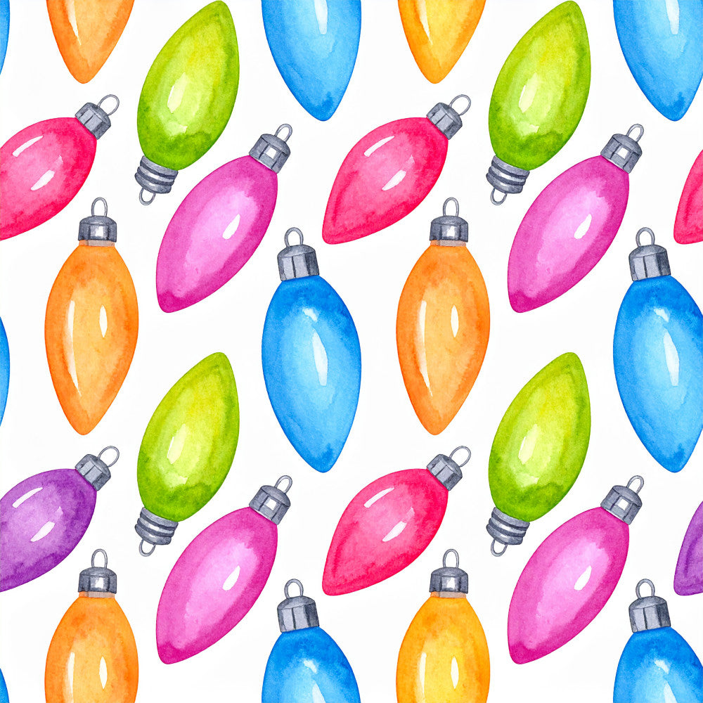 colorful ornaments, christmas baubles, holiday decorations, festive, bright colors, vibrant, playful, whimsical, blue ornaments, pink ornaments, orange ornaments, green ornaments, purple ornaments, yellow ornaments, christmas theme, seasonal, winter holiday, cheerful, fun, kids room, nursery, playroom, holiday decor, repeat pattern, metallic accents, shiny, glossy finish, christmas gift, festive design, colorful baubles