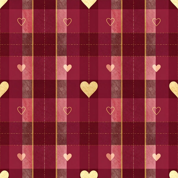 burgundy, wine red, deep red, cream, gold, pale pink, blush pink, heart pattern, geometric plaid, striped, valentine, love, romantic, elegant, traditional, quilted texture, anniversary, wedding, romance theme, sweetheart, cupid, affection, luxury, sophisticated, classic design, checkered hearts, metallic gold accents, festive love, romantic hearts, timeless pattern