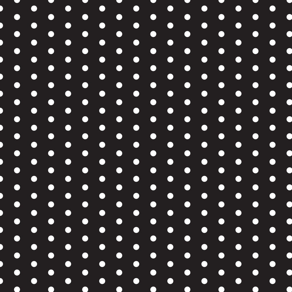 black, white, polka dots, retro, 1950s style, diner aesthetic, geometric pattern, vintage inspired,, fabric panel, rockabilly, mid-century, spotted design, nostalgic, americana, restaurant theme, repetitive dots, contrasting colors