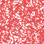 red, white, grunge pattern, distressed texture, abstract design, speckled, mottled, weathered look, vintage style,, fabric panel, crafting material, sewing supplies, coral red, textured surface, artistic pattern, contemporary design, modern fabric
